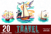Cute Travel T-shirt Design Bundle, an Object Graphic by Sofia's Fashion (Thumbnail 1 of 3)