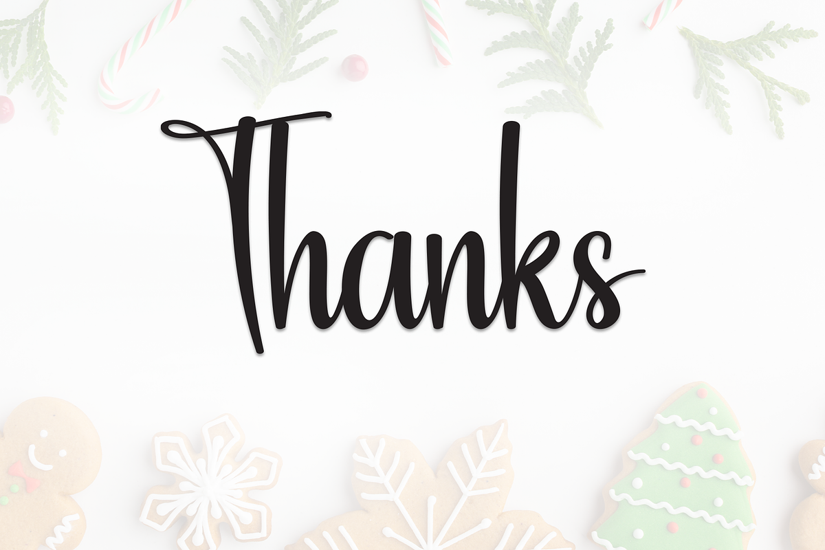 Gingerbread | Script Font, a Handwritten Font by Scratchones (Photo 8 of 8)