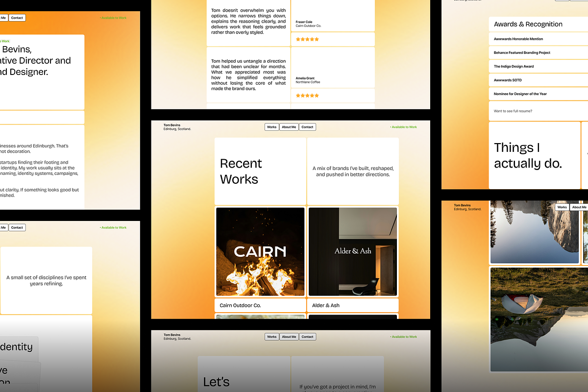 Portfolio Website Figma Template, an UI Kit Template by Rozepaars Design (Photo 5 of 5)