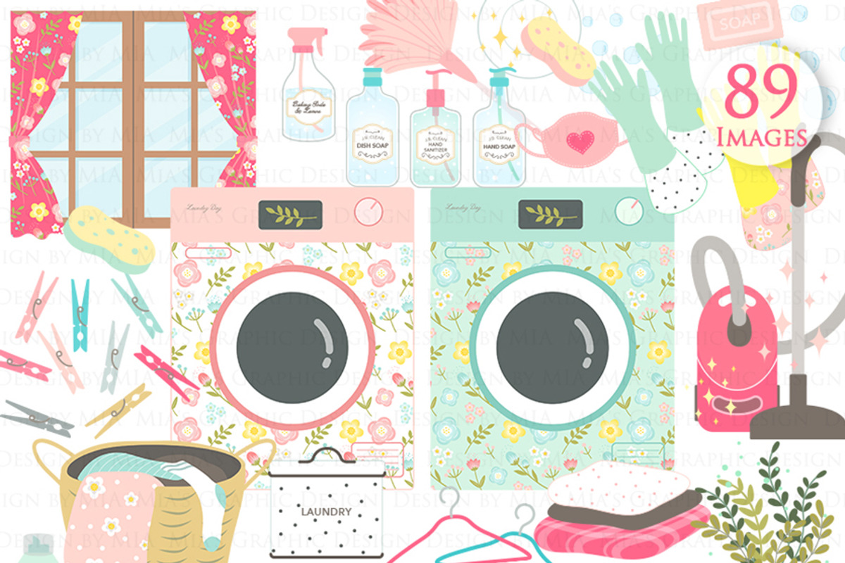 Cleaning, Household Chores, an Illustration by Mia's Graphic Design (Photo 3 of 9)