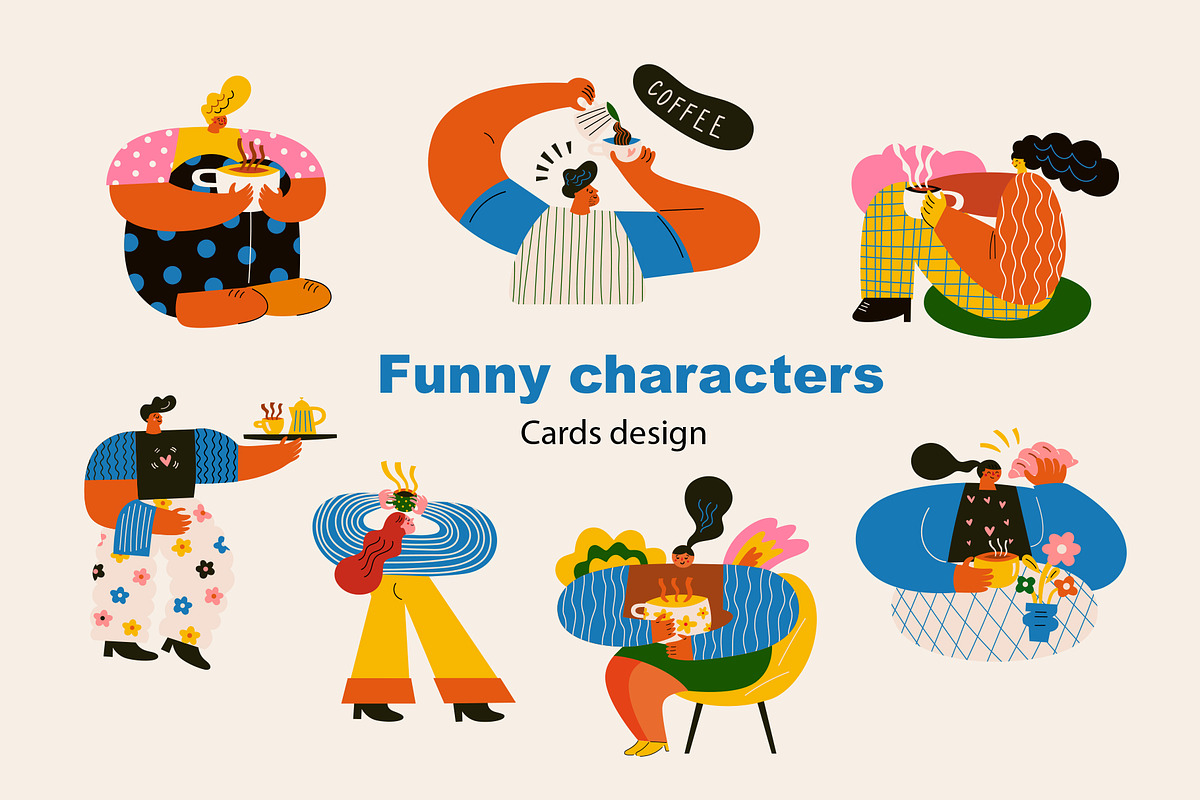 Coffee time, a Person Illustration by MoleskoStudio (Photo 3 of 15)