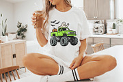 Monster Truck Halloween PNG, Ghost, an Illustration by SharpMarketplace (Thumbnail 9 of 9)