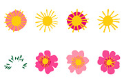 Sweet Koala Flower Crown Clipart Set, a Graphic by Julie Campbell (Thumbnail 4 of 9)