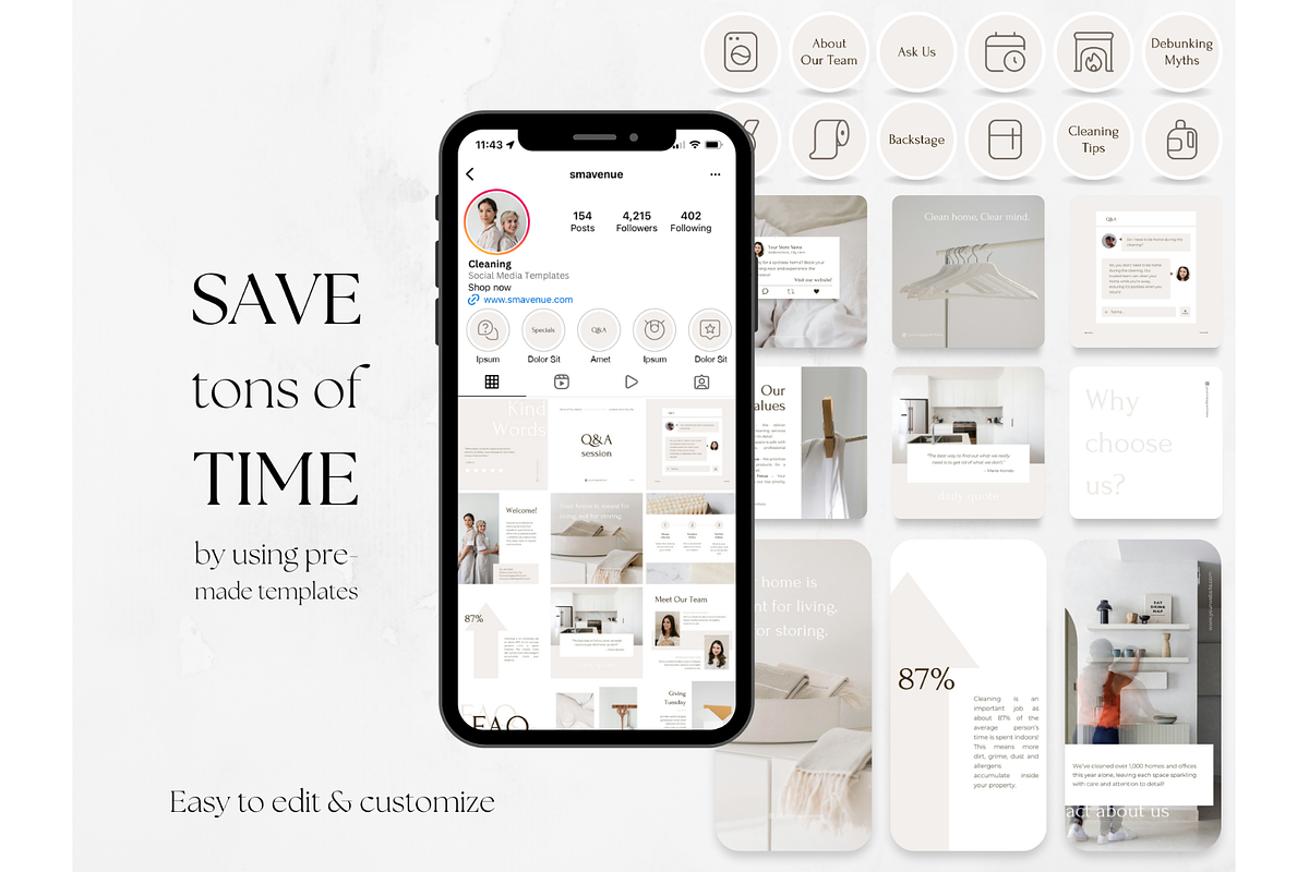 300 Cleaning Social Media BUNDLE, a Social Media Template by PatternLab. (Photo 7 of 10)