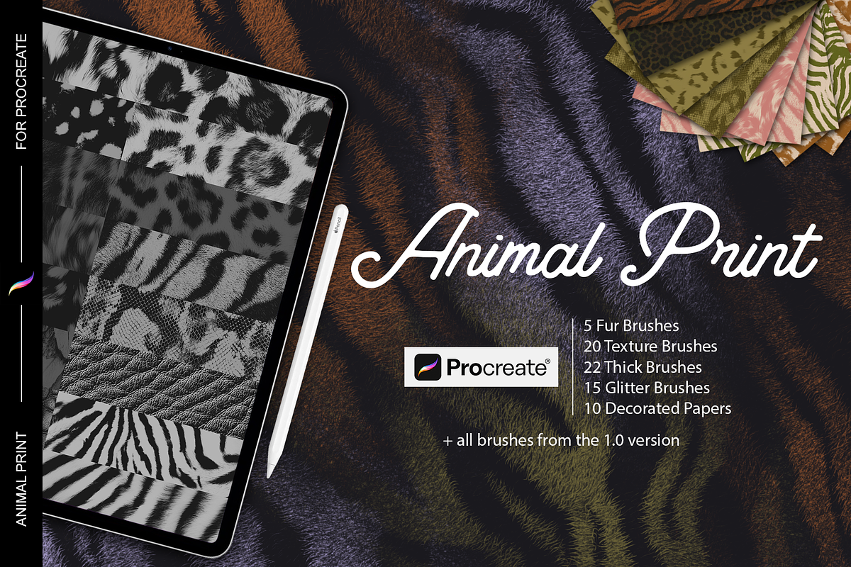 Animal Print brushes for Procreate 2, a Brush Add-On by Patternish (Photo 1 of 6)
