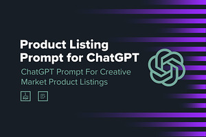 Product Listing Prompt ChatGPT