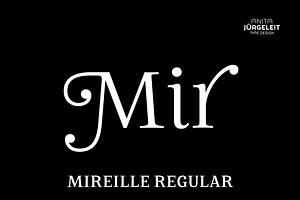 Mireille Regular, a Serif Font by TypeThis!Studio