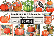 Pumpkin Hand Drawn Fall, an Illustration by Black Bird Studio (Thumbnail 1 of 6)
