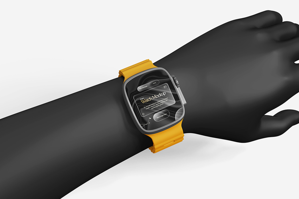 Smart Watch Mockup, a Product Mockup by MrLetters (Photo 2 of 5)