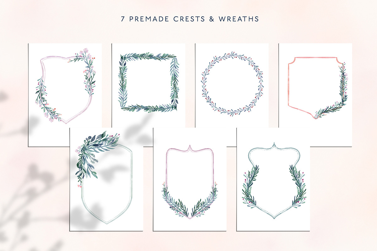 The Dainty Botanical Crest Creator, an Illustration by Ashley DeMeyere (Photo 6 of 9)