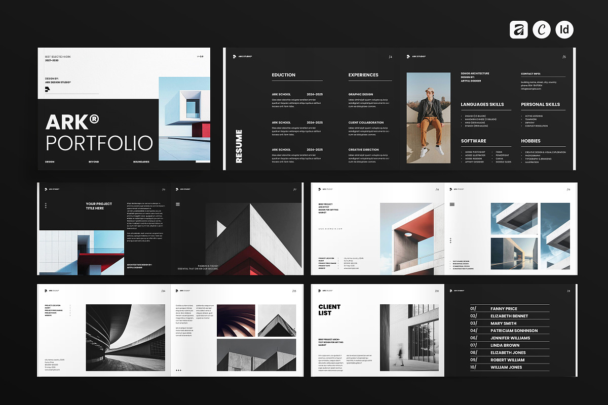 Architecture Portfolio Template, a Brochure Template by ArtisanaAura (Photo 1 of 16)