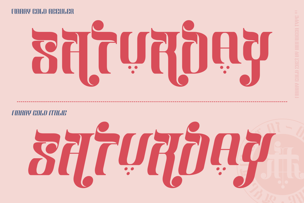 Marry Gold, a Font by inumocca_type (Photo 8 of 11)