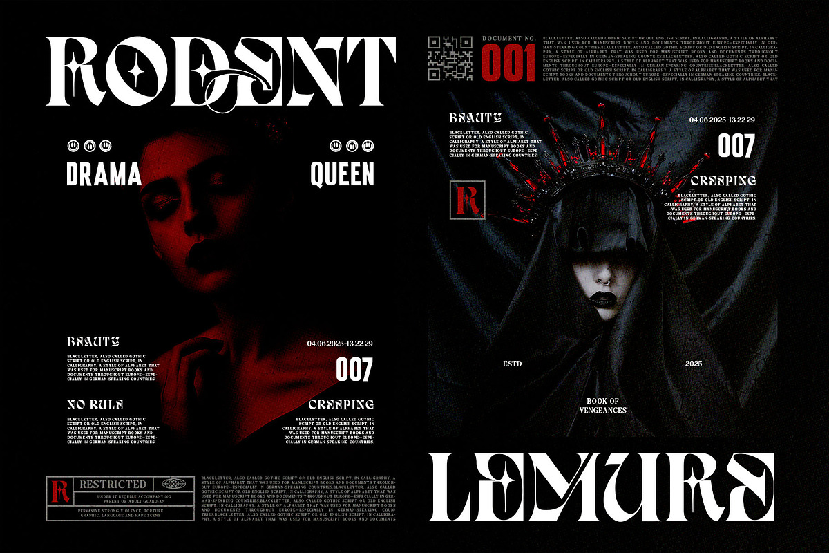 Dark Reborn Typeface, a Blackletter Font by alit design (Photo 9 of 20)