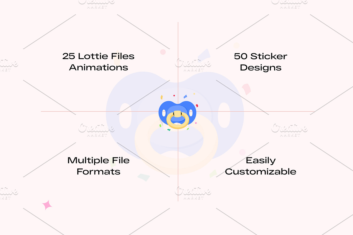 Baby Shower Animated Stickers, an Icon by Brickclay (Photo 2 of 6)