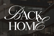 Back Home Serif and Calligraphy Font, a Serif Font by Graphicxell (Thumbnail 1 of 8)