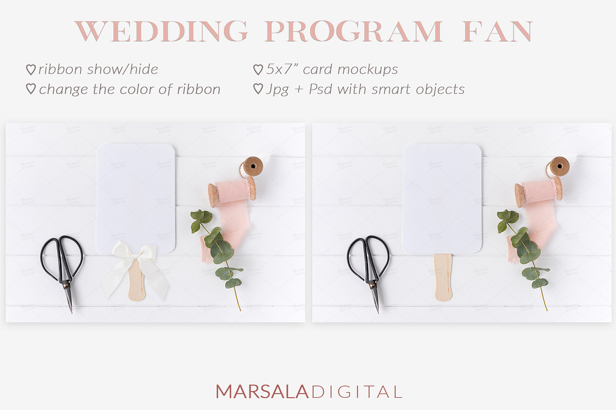 Elegant Blush Wedding Mockup Bundle, a Packaging Mockup by Marsala Digital (Photo 3 of 17)