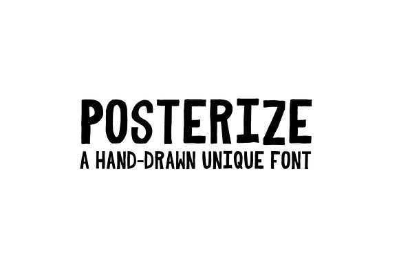 Posterize Font preview 7