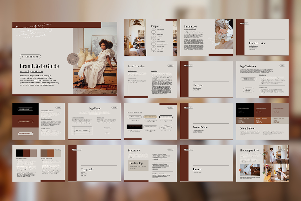 Brand Style Identity Guideline Canva, a Design Template by Rise and Roar Design (Photo 6 of 9)