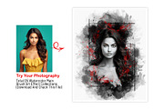 Black Watercolor Mixed Art Photo, an Action Add-On by Photoshop Action (Thumbnail 10 of 15)
