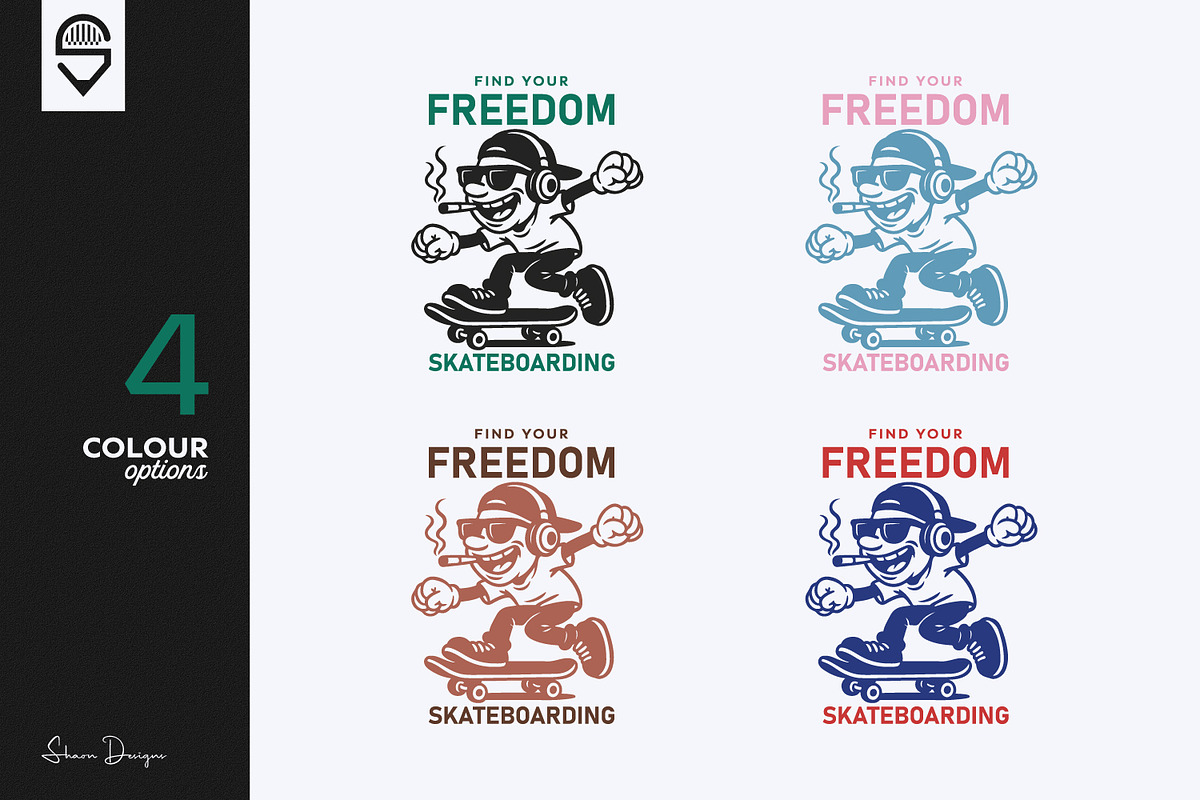 Find Your Freedom Skateboarding, a Sport Illustration by shaondesigns (Photo 2 of 5)