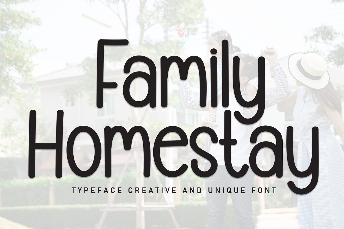 Family Homestay | Script Font, a Script Font by Scratchones (Photo 1 of 8)