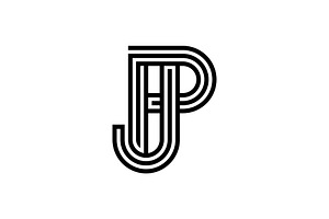 Monogram Letter JP PJ Logo, a Branding & Logo Template by Buqancreative