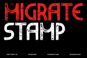 CS Migrate Stamp, a Sans Serif Font by Craft Supply Co. (Thumbnail 1 of 8)