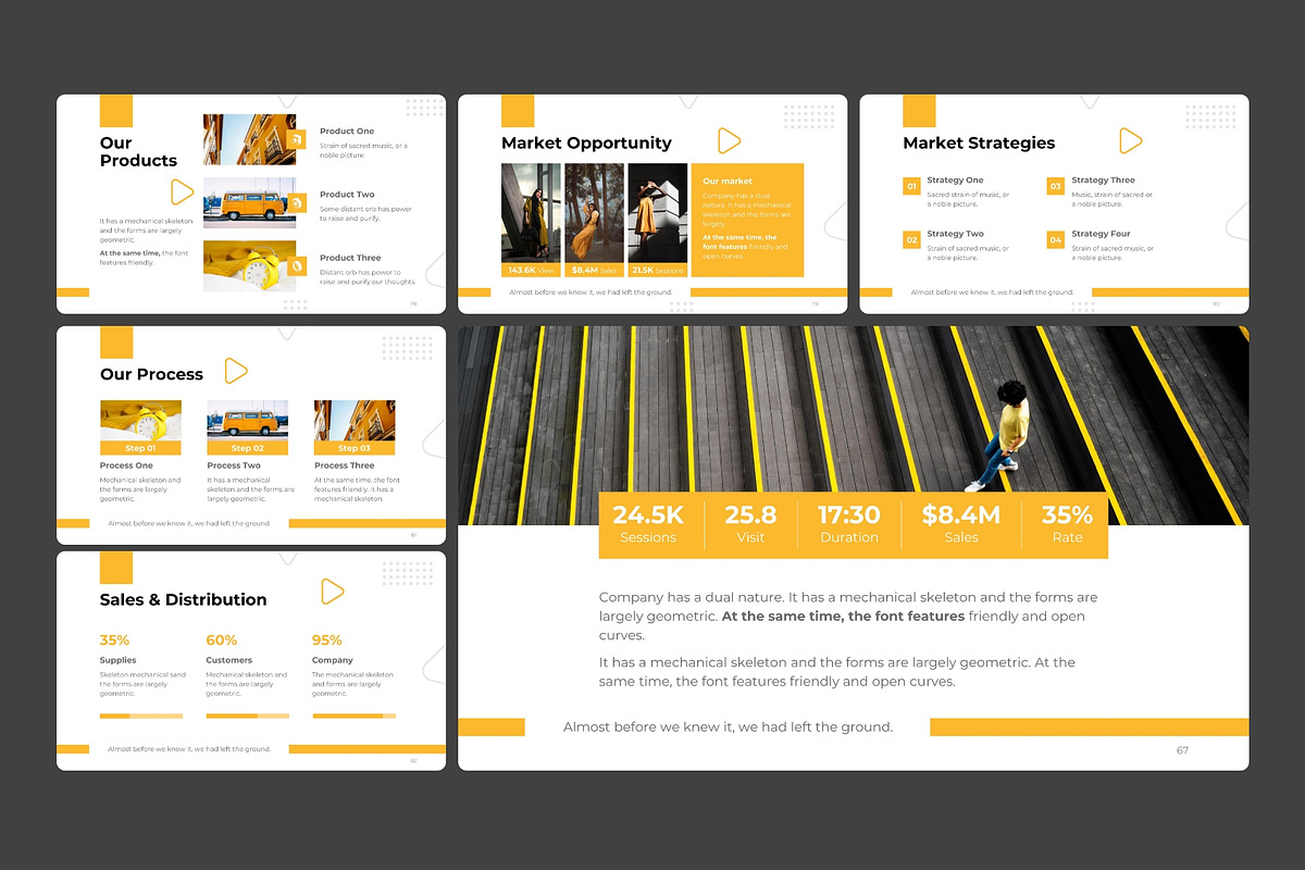 Business Plan -Presentation Template, a Presentation Template by MNML Agency (Photo 14 of 34)