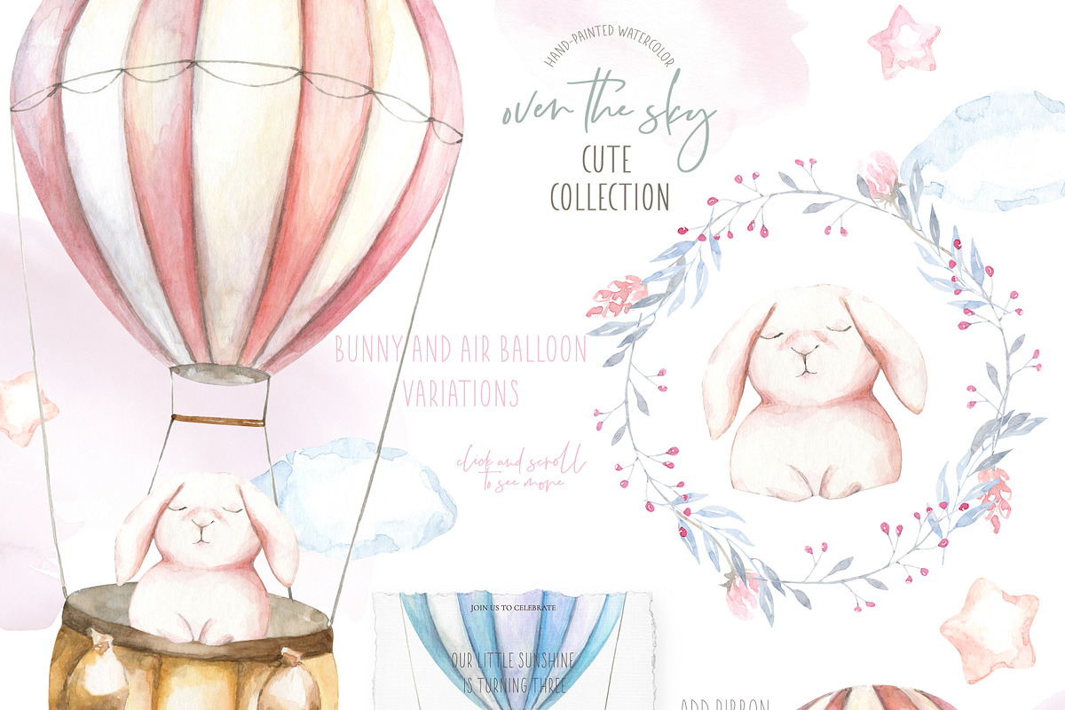 Spring Easter Bunnies Watercolor, an Animal Illustration by Catherine Wheel (Photo 9 of 12)