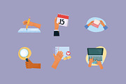 Working Illustrations Set, an Object Illustration by studiogstock (Thumbnail 3 of 4)