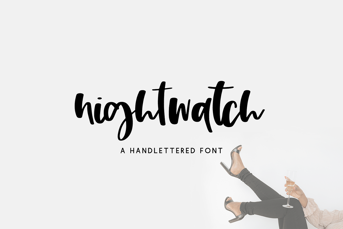 Nightwatch Script, a Script Font by Beck McCormick (Photo 1 of 10)
