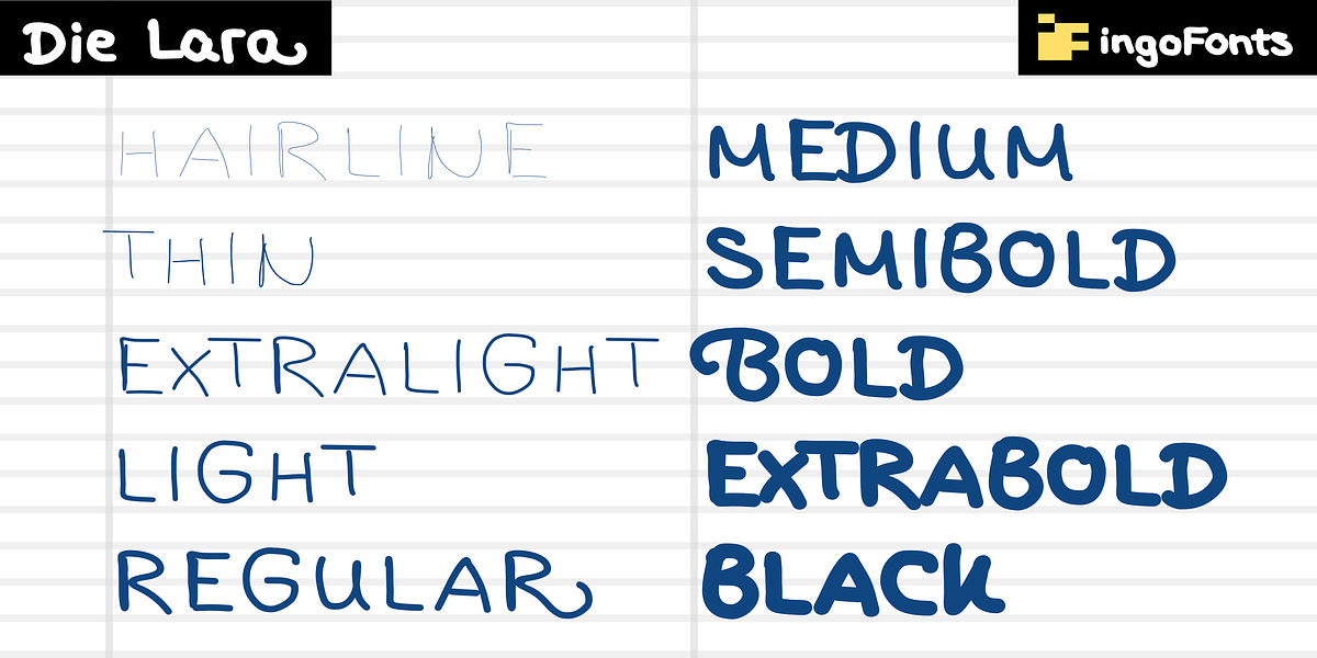 Die Lara, a Handwritten Font by ingoFonts (Photo 4 of 10)