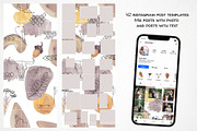 Boho instagram puzzle template, a Social Media Template by LyubovZaytseva (Thumbnail 2 of 6)