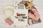 Retro Merry Christmas y'all PNG, an Illustration by Designking (Thumbnail 4 of 4)