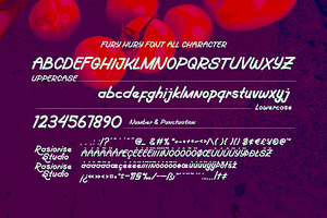 Fury Hury A Food Handwriting Font