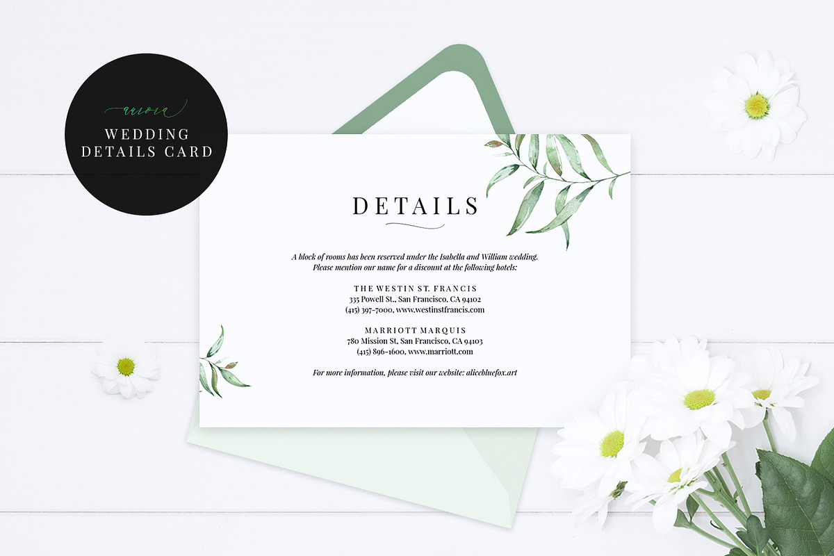 Wedding Invitation Bundle, Aurora, an Invitation Template by Alice Bluefox (Photo 4 of 17)