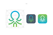 Minimal Modern Octopus Logo, a Branding & Logo Template by Minimalist Logos (Thumbnail 3 of 5)