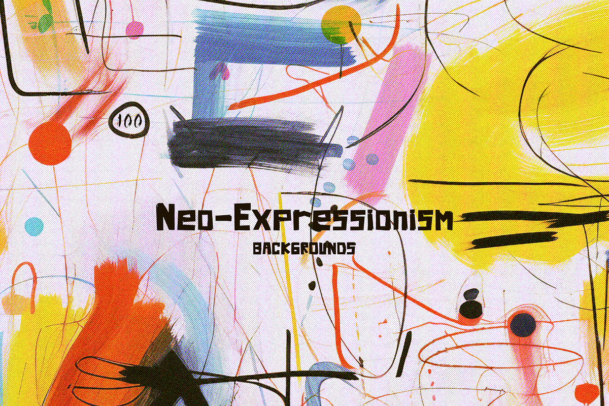 Neo-Expressionism Backgrounds, a Background Graphic by Lilithcollageart (Photo 4 of 17)