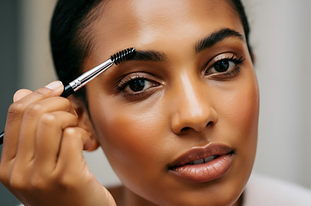 Eyebrow grooming.