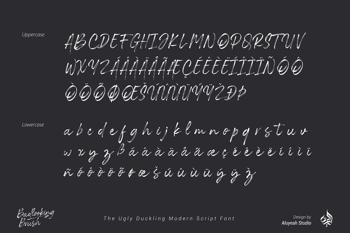 Badlooking Brush, a Font by Aluyeah Studio (Photo 13 of 15)