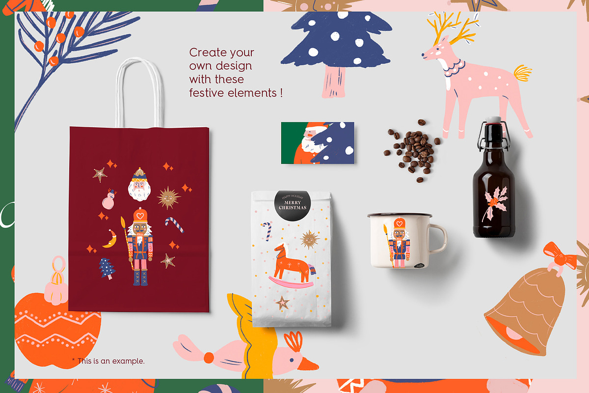 Merry Christmas and festive bundles, an Illustration by Manimanisa (Photo 9 of 10)