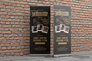 Modern Barbershop Roll-Up Banner, a Stationery Template by Neermana (Thumbnail 4 of 4)