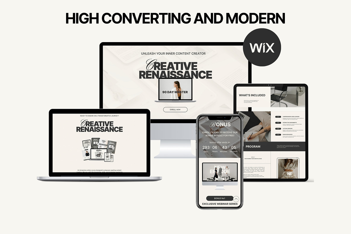 Wix Sales page Coaching, a Landing Page Template by Studio Suvelle (Photo 3 of 11)