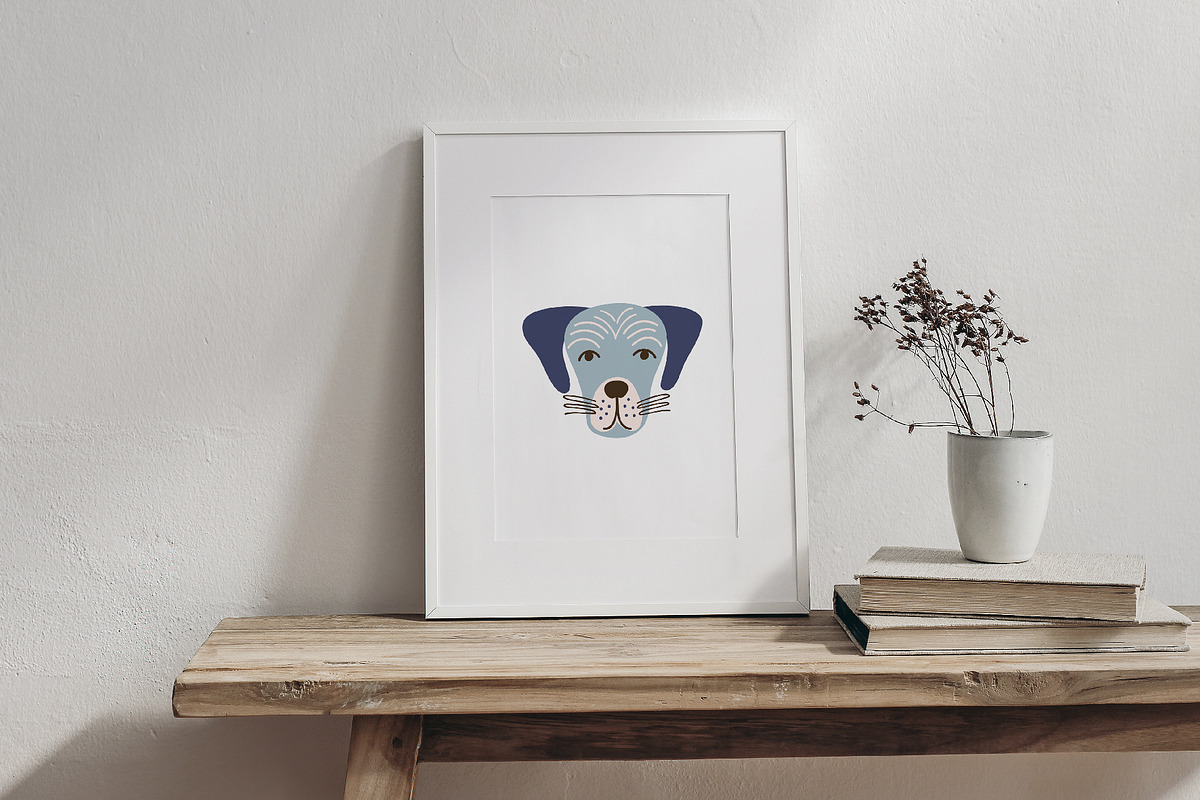 Dog Face Clipart, A-Z Breed Poster, an Animal Illustration by DearLetters (Photo 2 of 7)