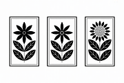 Minimal Flower Laser Cut Silhouette, an Icon by Amazin_art (Thumbnail 5 of 11)