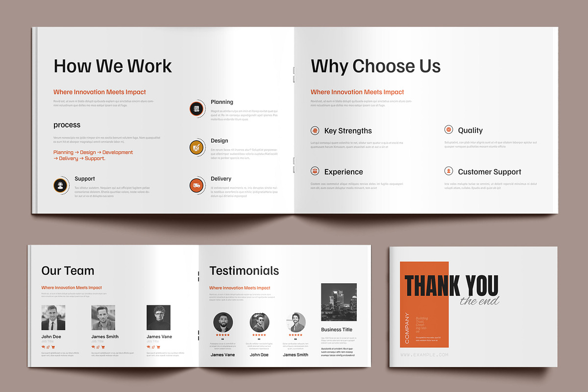 Company Profile Brochure Template, a Brochure Template by MightyDesign (Photo 5 of 8)