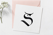 S logotype with OWL face, a Branding & Logo Template by Alexandra De Angelis (Thumbnail 3 of 4)