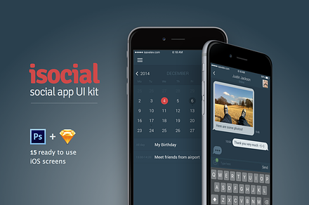 isocial iOS ui kit