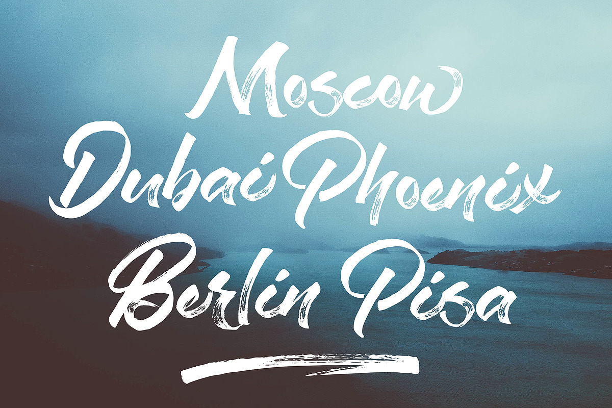 Staychill Brush Font preview 4