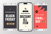 Black Friday Social Media Story Post, a Social Media Template by MightyDesign (Thumbnail 1 of 6)